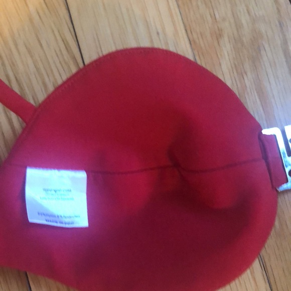 Women’s bikini red top by Meshki and black bottoms by Shein - Picture 9 of 13